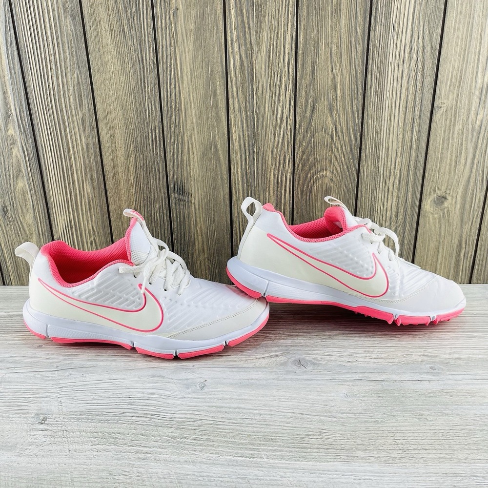 Nike White and Pink Athletic Shoes - Picture 8 of 14
